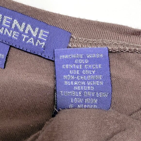 Vivienne Tam Womens Ruched Long Sleeve Cinched Top Size S Y2K Viscose Minimalist - Picture 10 of 11